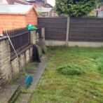 MUDDY LAWN TRANSFORMED INTO A CHILDS SAFER PLAY AREA.